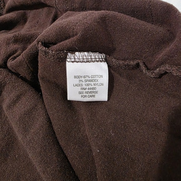 Y2K Cato Womens Lace Trim Tank Top Size Small Brown Floral Elana Bella - Picture 7 of 7